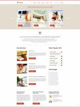 Joomla šablona na téma Hotely č. 50591
