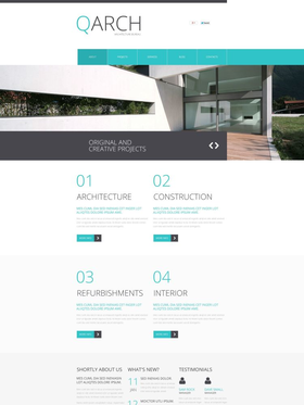 Flash CMS šablona na téma Architektura č. 50641