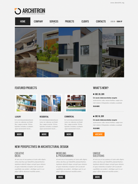 Flash CMS šablona na téma Architektura č. 41373