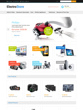 Magento e-shop šablona na téma Elektronika č. 48515