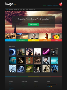 Magento e-shop šablona na téma Umění a fotografie č. 49145