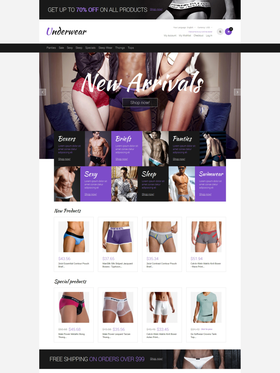 Magento e-shop šablona na téma Móda č. 49198