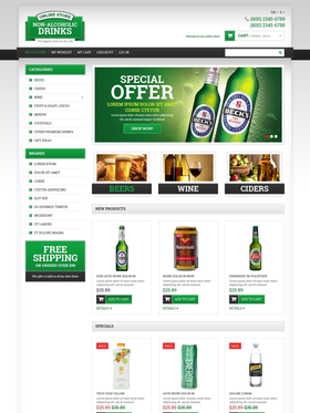Magento e-shop šablona na téma Jídlo a pití č. 49364