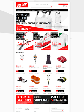 Magento e-shop šablona na téma Sport č. 50118