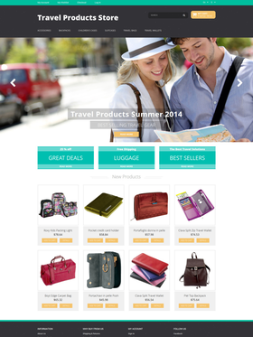 Magento e-shop šablona na téma Cestování č. 50981
