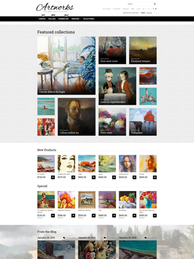 Magento e-shop šablona na téma Umění a fotografie č. 52963