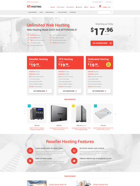 Magento e-shop šablona na téma Hosting č. 54805