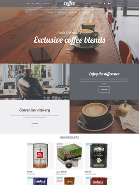 Magento e-shop šablona na téma Café a restaurace č. 58605