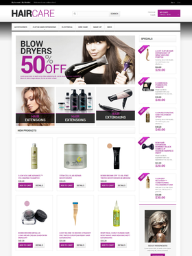 Magento e-shop šablona na téma Krása č. 47400