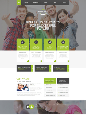 Moto CMS HTML šablona na téma Vzdělávání č. 58469