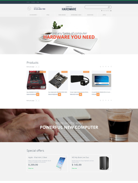 Moto CMS e-shop šablona na téma Počítače č. 58486