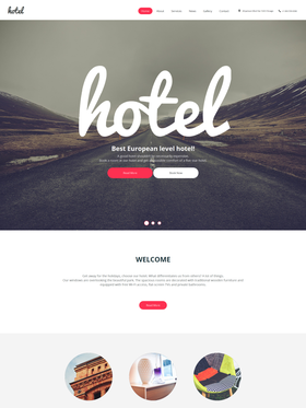 Moto CMS HTML šablona na téma Hotely č. 59160