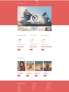 Moto CMS HTML šablona na téma Umění a fotografie č. 47572