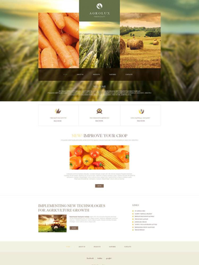 Moto CMS HTML šablona na téma Zemědělství č. 48857