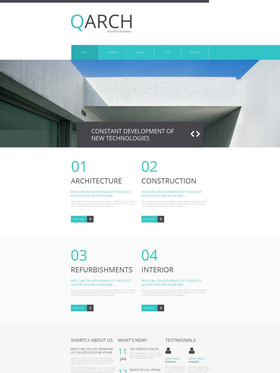 Moto CMS HTML šablona na téma Architektura č. 51934