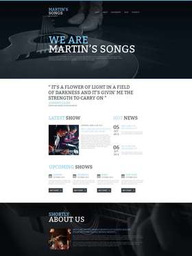 Moto CMS HTML šablona na téma Hudba č. 53511