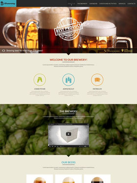 Moto CMS HTML šablona na téma Pivovar č. 54676