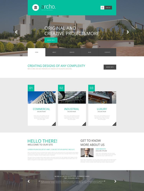 Moto CMS HTML šablona na téma Architektura č. 54754