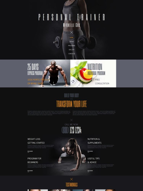 Moto CMS HTML šablona na téma Osobní stránky č. 55305