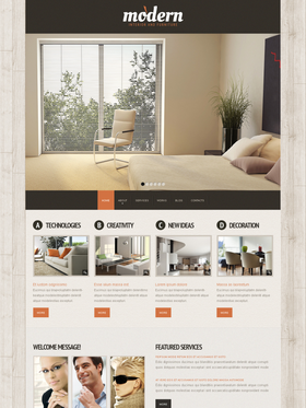 Moto CMS HTML šablona na téma Interiér a nábytek č. 41746