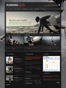 Moto CMS HTML šablona na téma Sport č. 44071