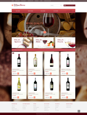 OpenCart e-shop šablona na téma Jídlo a pití č. 50674