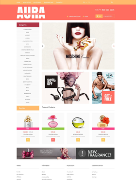 OpenCart e-shop šablona na téma Krása č. 52679