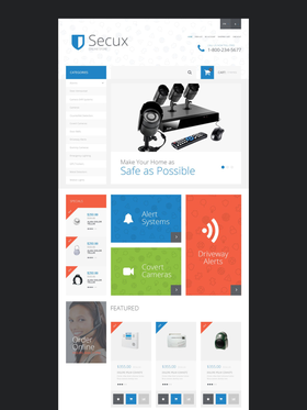 OpenCart e-shop šablona na téma Bezpečnost č. 55040