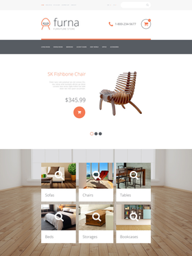 OpenCart e-shop šablona na téma Interiér a nábytek č. 55421