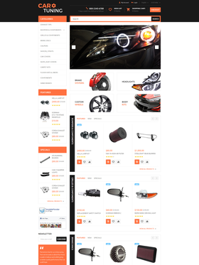 OpenCart e-shop šablona na téma Auta č. 55728