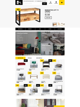 OpenCart e-shop šablona na téma Interiér a nábytek č. 62166