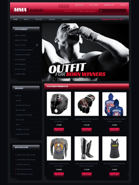 OpenCart e-shop šablona na téma Sport č. 41755