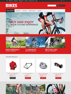 OpenCart e-shop šablona na téma Sport č. 46356