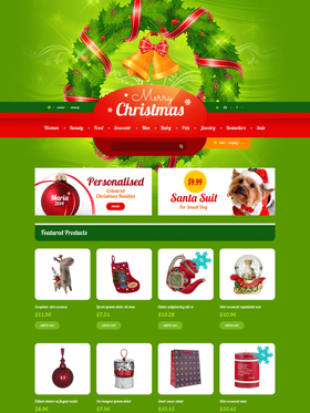 PrestaShop e-shop šablona na téma Vánoce č. 47550