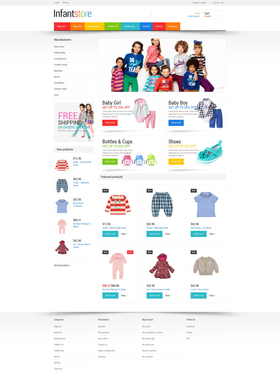 PrestaShop e-shop šablona na téma Rodina č. 48237