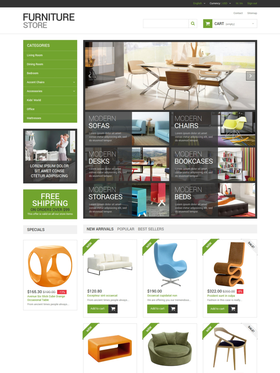 PrestaShop e-shop šablona na téma Interiér a nábytek č. 49202
