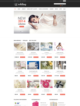 PrestaShop e-shop šablona na téma Svatby č. 50521