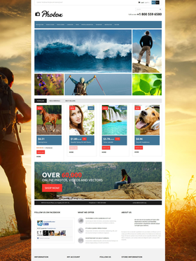 PrestaShop e-shop šablona na téma Umění a fotografie č. 52129