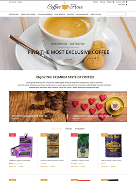 PrestaShop e-shop šablona na téma Café a restaurace č. 53165