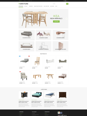 PrestaShop e-shop šablona na téma Interiér a nábytek č. 54881