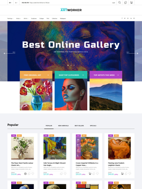 PrestaShop e-shop šablona na téma Umění a fotografie č. 62011
