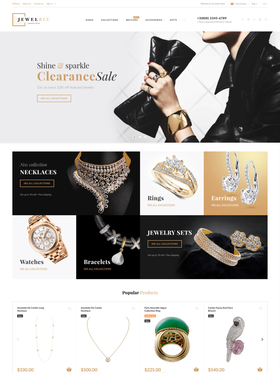 PrestaShop e-shop šablona na téma Šperky č. 62447